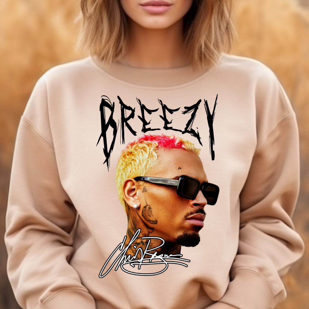 Cb design printed on soft cotton tee and sweatshirt, featuring motivational graphic tee