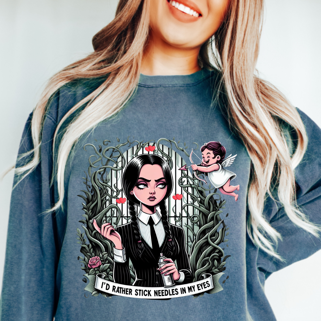 I D Rather design printed on soft cotton tee and sweatshirt, featuring motivational graphic tee