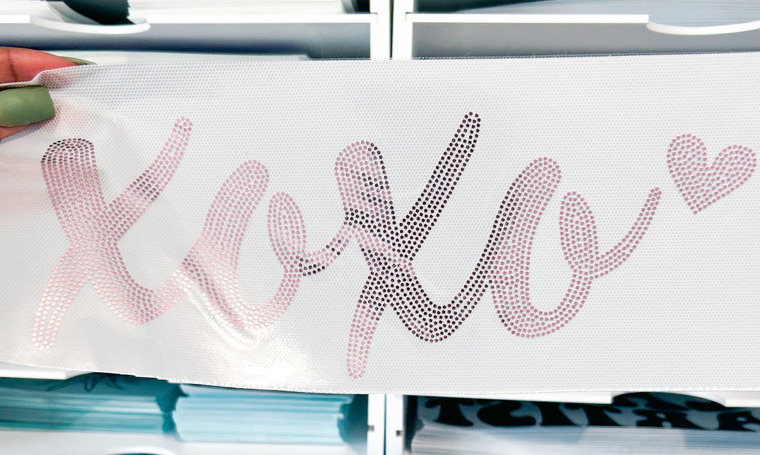 Xoxo Glitter design printed on soft cotton tee and sweatshirt, featuring motivational graphic tee