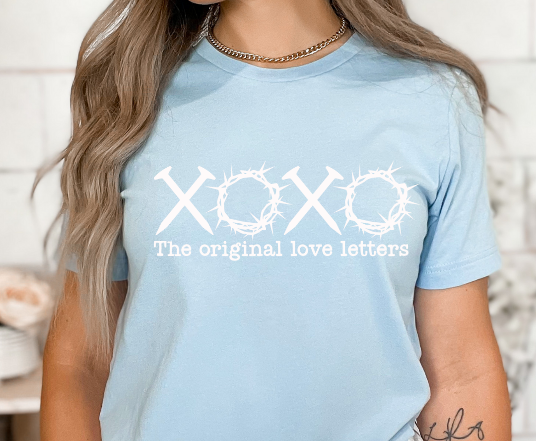 Original Love Letters design printed on soft cotton tee and sweatshirt, featuring motivational graphic tee