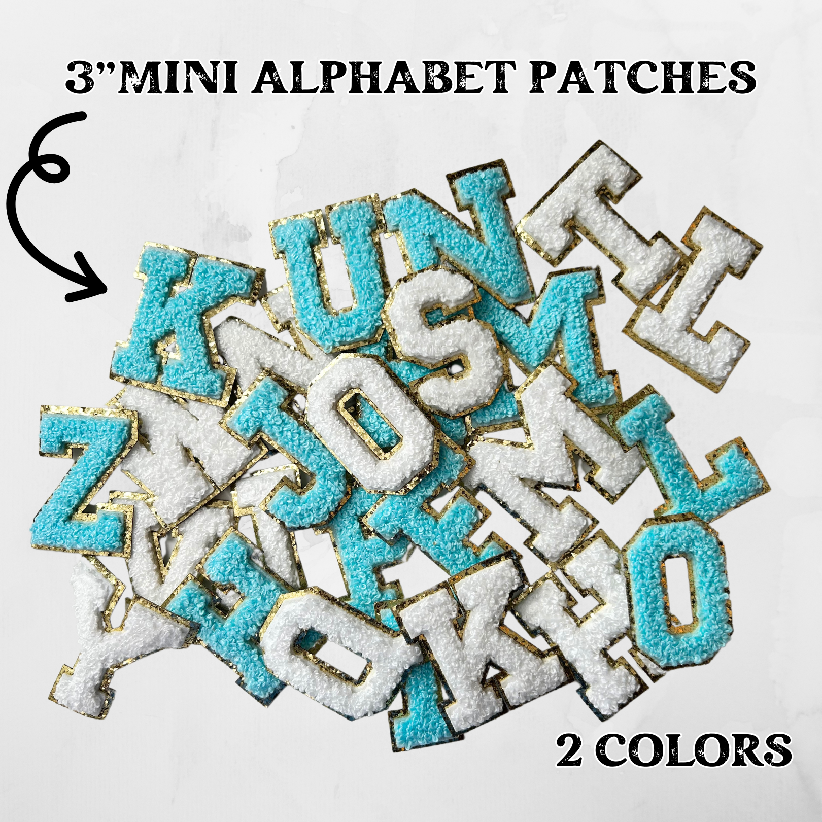 Mini 3” Iron on Chenille Patches- DIY T-shirt applique