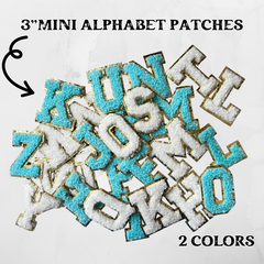 Mini 3 Inch Iron On Chenille Patch -Iron On Applique with Heat Activated Backing