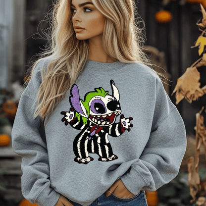 Halloween Monster Chenille Patch-Iron On Applique with Heat Activated Backing