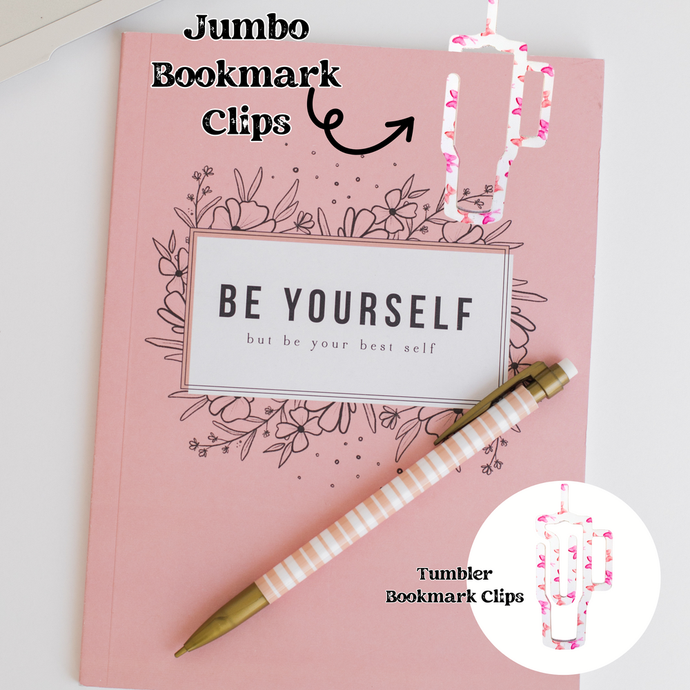 Jumbo Tumbler Bookmark Clips For Books & Planners