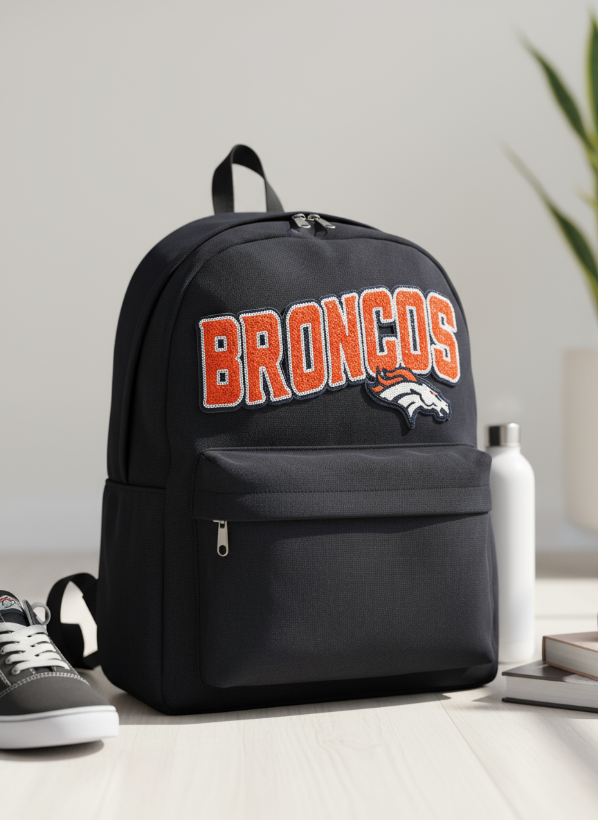 Broncos Patch on Backpack