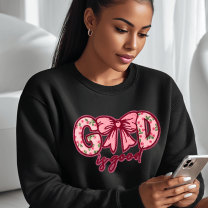 God is Good Chenille Patch - PATCH ONLY - 10.5&quot; Iron On Applique