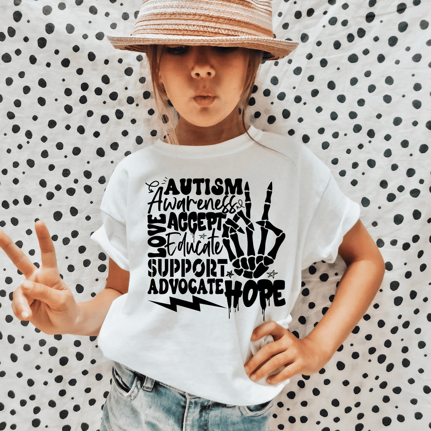 Autism Awareness design printed on soft cotton tee and sweatshirt, featuring motivational graphic tee