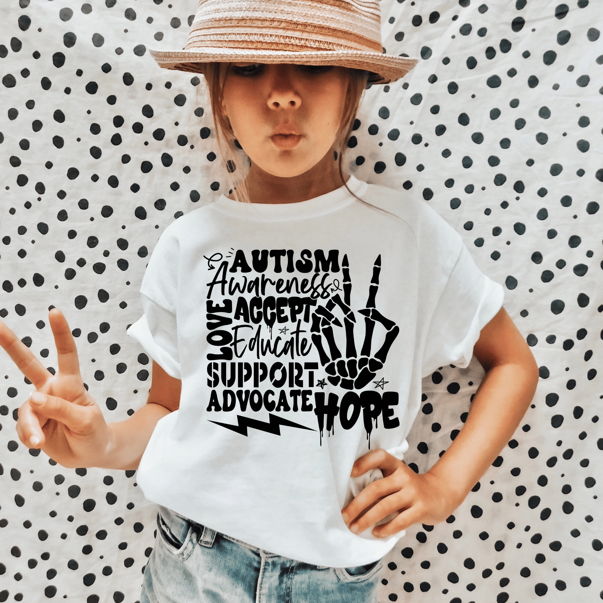 Autism Awareness design printed on soft cotton tee and sweatshirt, featuring motivational graphic tee