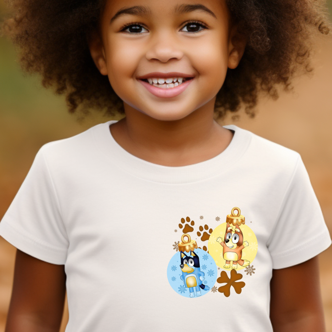 Blue Duo design printed on soft cotton tee and sweatshirt, featuring motivational graphic tee