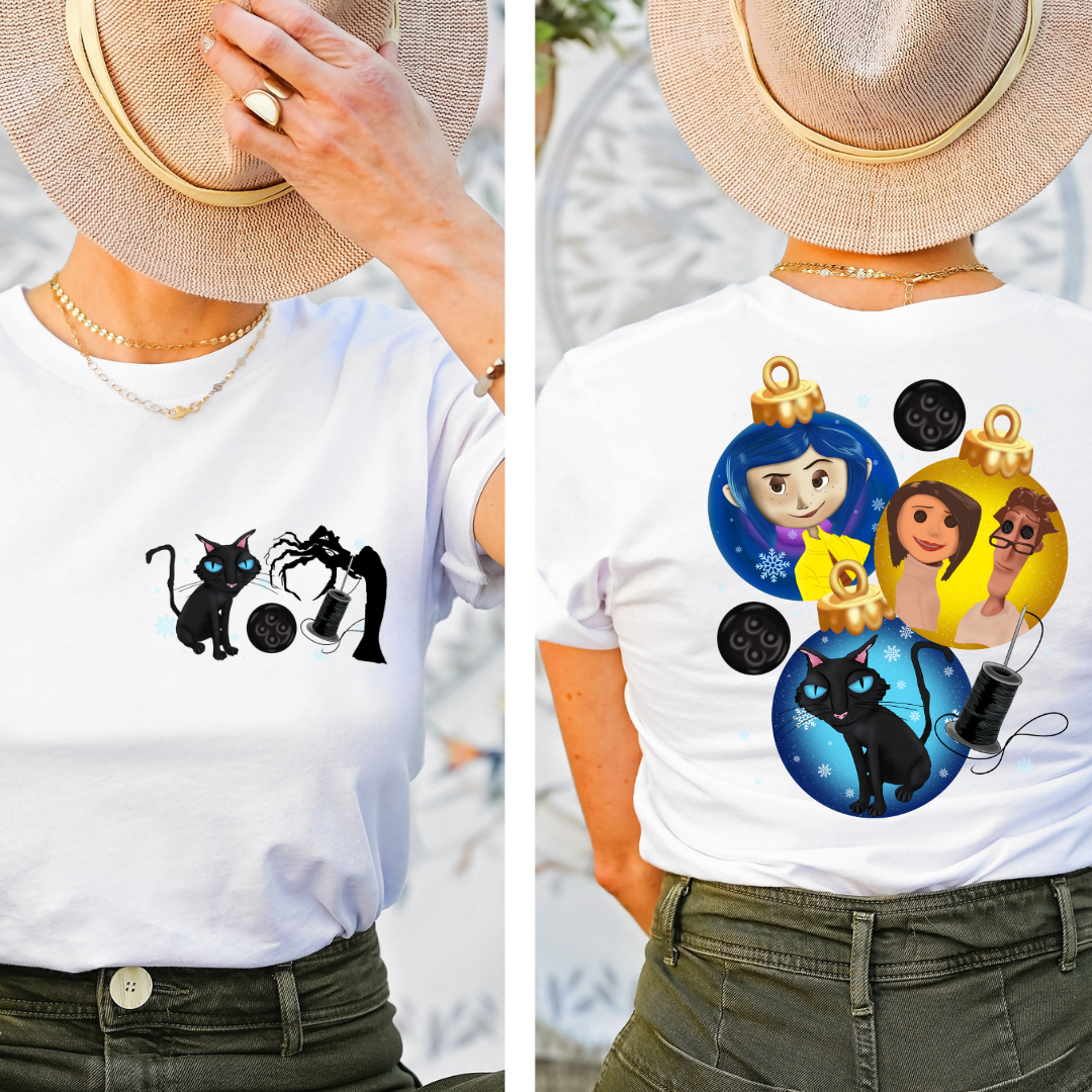 Caroline design printed on soft cotton tee and sweatshirt, featuring motivational graphic tee