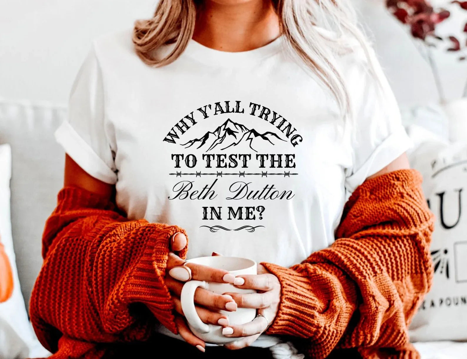 Beth Sutton design printed on soft cotton tee and sweatshirt, featuring motivational graphic tee