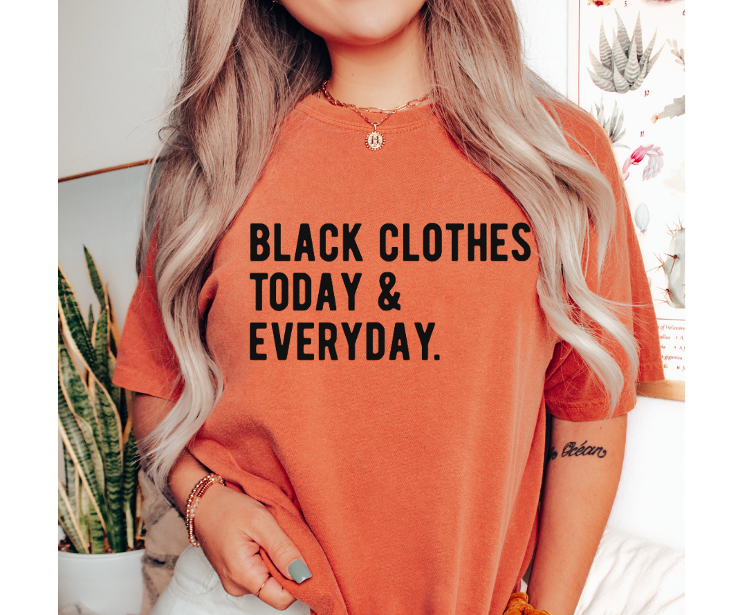 Black Clothes Puff design printed on soft cotton tee and sweatshirt, featuring motivational graphic tee