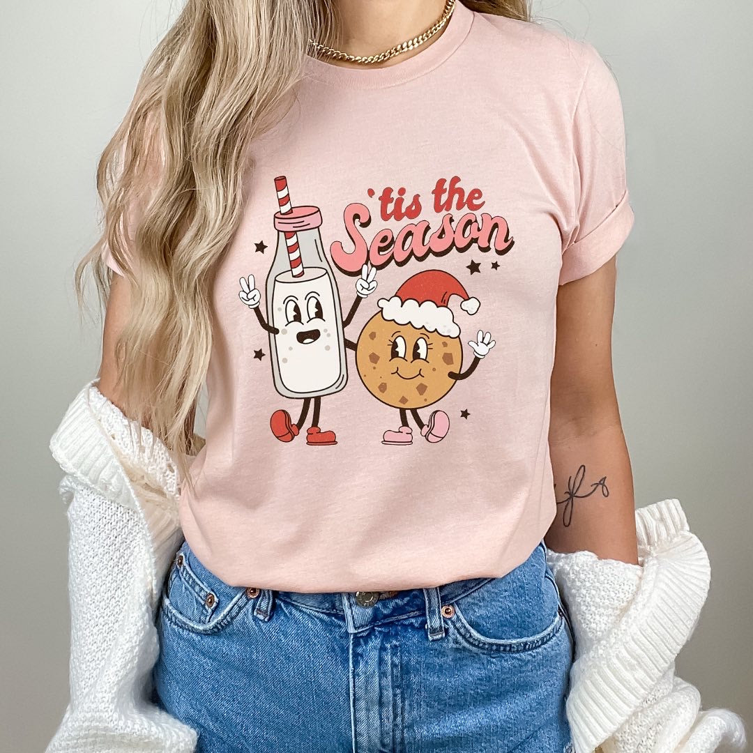 Tis The Season 1 design printed on soft cotton tee and sweatshirt, featuring motivational graphic tee