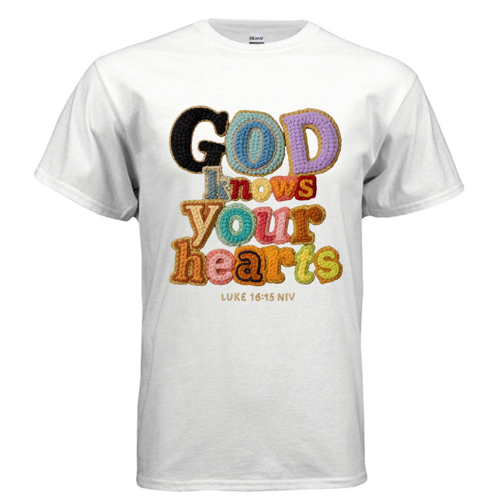 God Knows Your Hearts Faux Crochet Sweatshirt