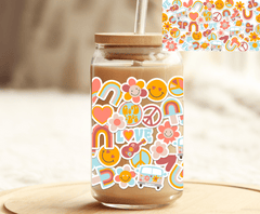 PEACE & LOVE CUP WRAP-16 0Z