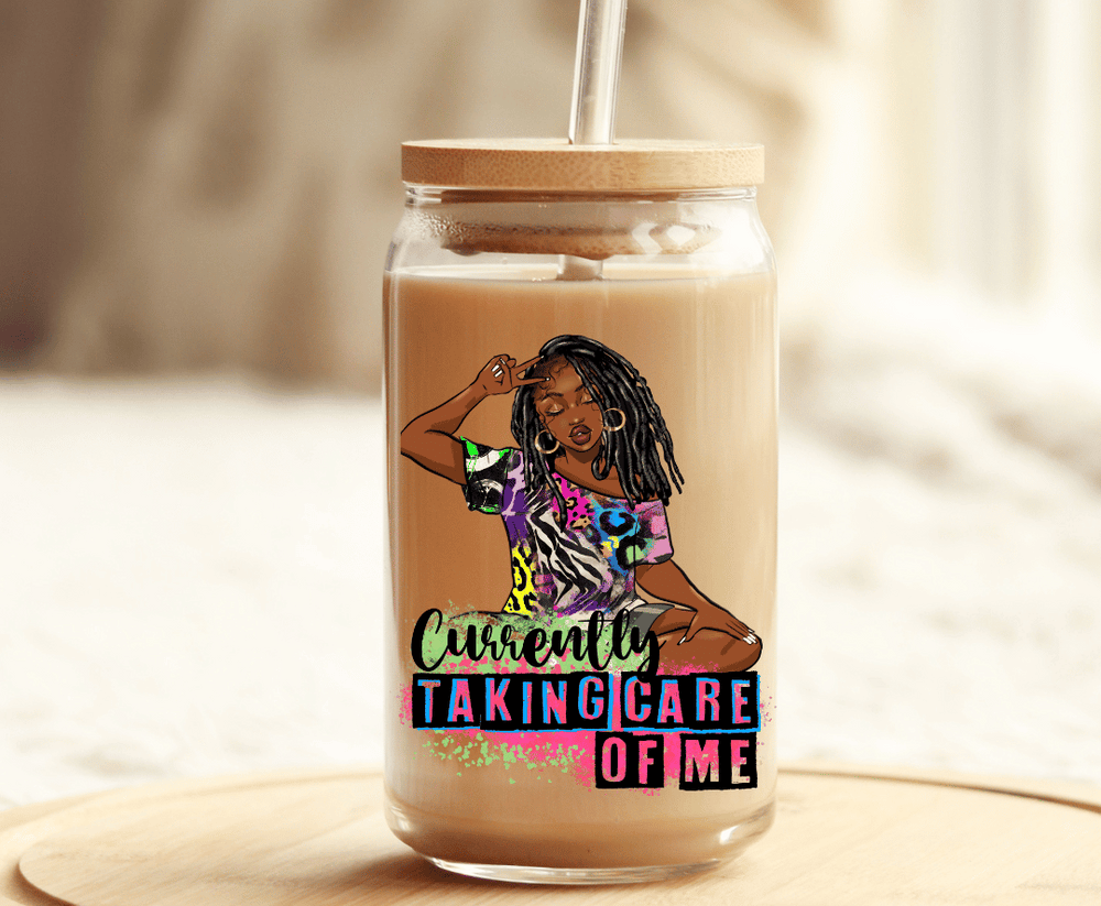 TAKING CARE OF MYSELF- UV DTF STICKER
