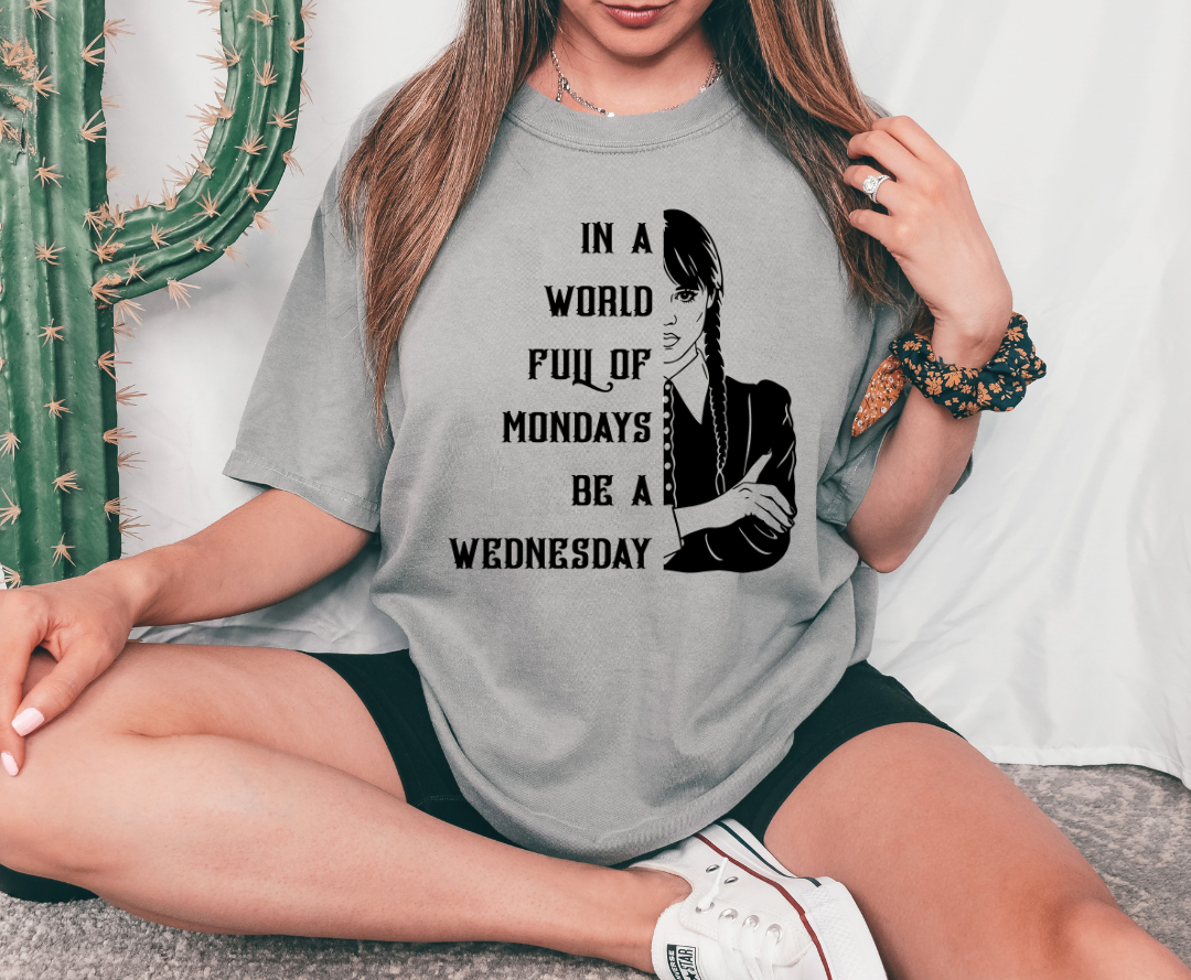 Be a Wednesday-screen print transfer - Malitreend