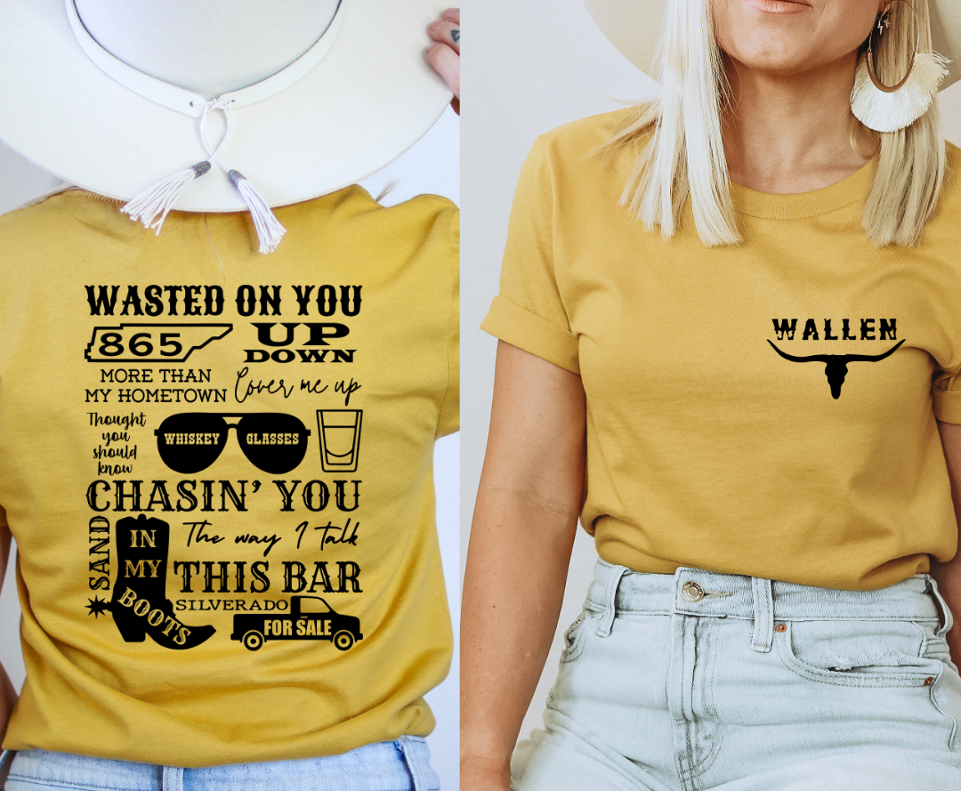 Wallen Wasted On You ( pocket included) - Malitreend