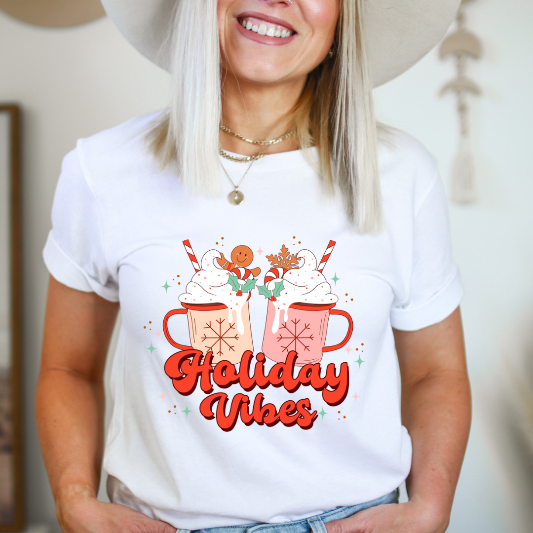 Holiday Vibes-3D Puff -Clear Screen Print Transfers